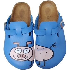 Birkenstock Birki Woodby pig clogs kids size 30